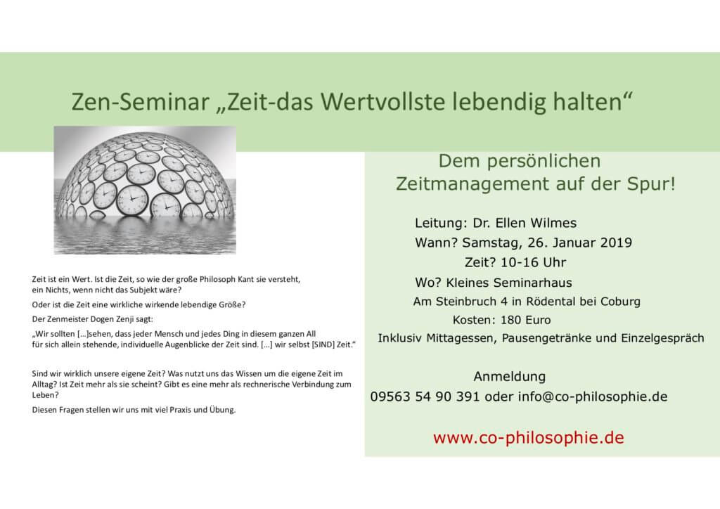 Zen-Seminar Zeit